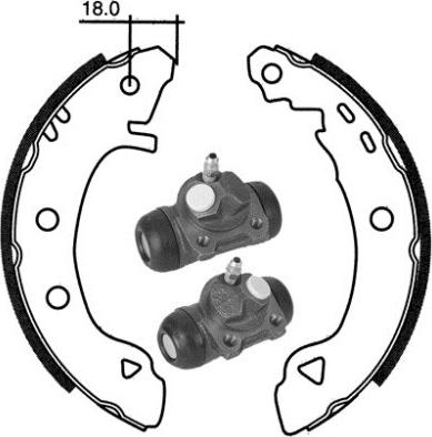 BSF 6136 - Bremžu loku komplekts www.autospares.lv