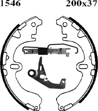 BSF 06366X - Brake Shoe Set www.autospares.lv