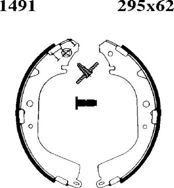 BSF 01491 - Bremžu loku komplekts www.autospares.lv