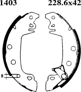 BSF 07088 - Brake Shoe Set www.autospares.lv