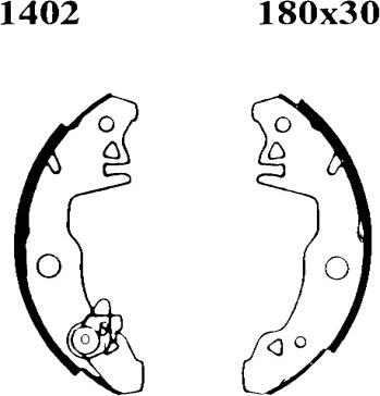 BSF 07030 - Bremžu loku komplekts www.autospares.lv