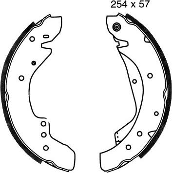 BSF 01590 - Bremžu loku komplekts autospares.lv