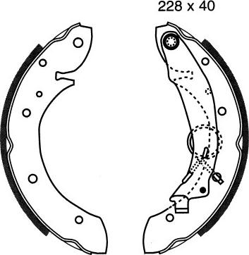 BSF 06314 - Bremžu loku komplekts autospares.lv