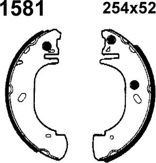 BSF 01581 - Bremžu loku komplekts autospares.lv