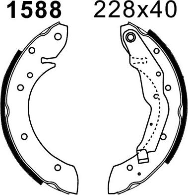 BSF 07316 - Bremžu loku komplekts autospares.lv