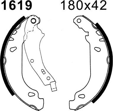 BSF 7406 - Bremžu loku komplekts autospares.lv