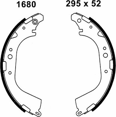 BSF 06621 - Brake Shoe Set www.autospares.lv