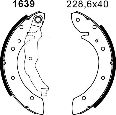 BSF 06395 - Bremžu loku komplekts autospares.lv