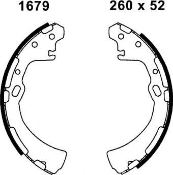 BSF 06622 - Brake Shoe Set www.autospares.lv