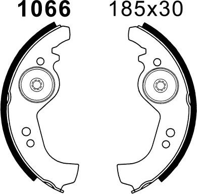 BSF 01066 - Bremžu loku komplekts autospares.lv