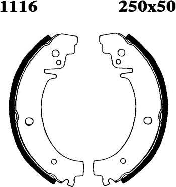 BSF 6057 - Brake Shoe Set www.autospares.lv