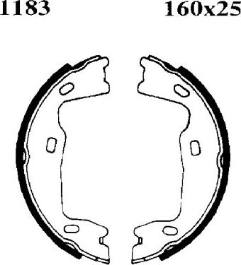 BSF 01183 - Bremžu loku kompl., Stāvbremze autospares.lv