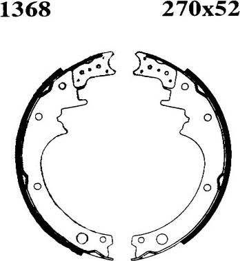 BSF 01368 - Bremžu loku komplekts www.autospares.lv