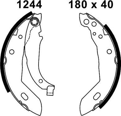 BSF 06196 - Brake Shoe Set www.autospares.lv