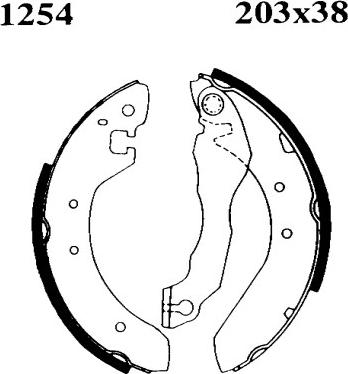 BSF 06372 - Bremžu loku komplekts www.autospares.lv