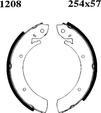 BSF 06212 - Brake Shoe Set www.autospares.lv