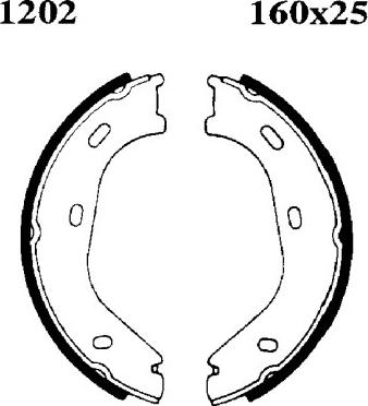 BSF 01202 - Bremžu loku kompl., Stāvbremze autospares.lv