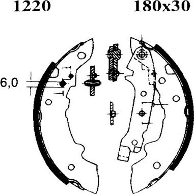 BSF 06028 - Brake Shoe Set www.autospares.lv