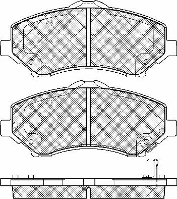 BSF 10992 - Bremžu uzliku kompl., Disku bremzes www.autospares.lv