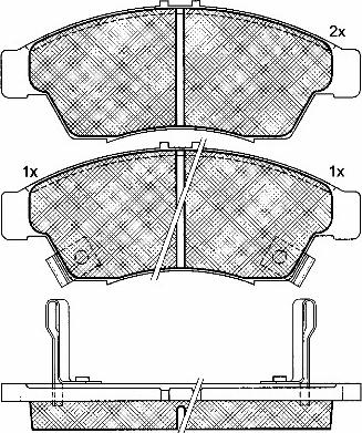 BSF 10943 - Тормозные колодки, дисковые, комплект www.autospares.lv