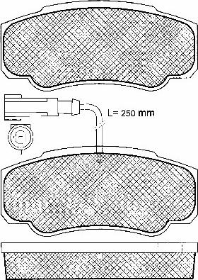 BSF 10964 - Brake Pad Set, disc brake www.autospares.lv