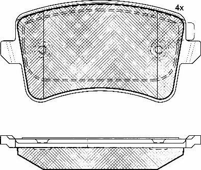 BSF 10905 - Тормозные колодки, дисковые, комплект www.autospares.lv