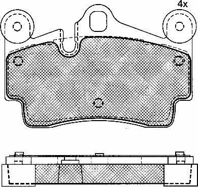 BSF 10906 - Bremžu uzliku kompl., Disku bremzes autospares.lv