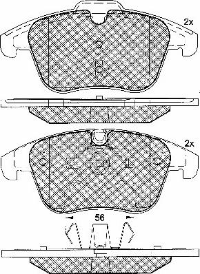 Pagid 8DB 355 013-731 - Bremžu uzliku kompl., Disku bremzes www.autospares.lv