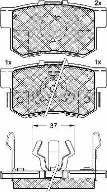 BSF 10916 - Тормозные колодки, дисковые, комплект www.autospares.lv