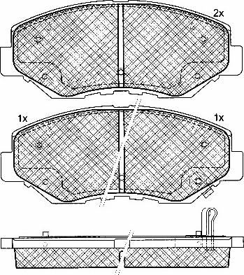 BSF 10912 - Brake Pad Set, disc brake www.autospares.lv