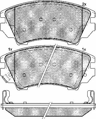 BSF 10934 - Bremžu uzliku kompl., Disku bremzes www.autospares.lv