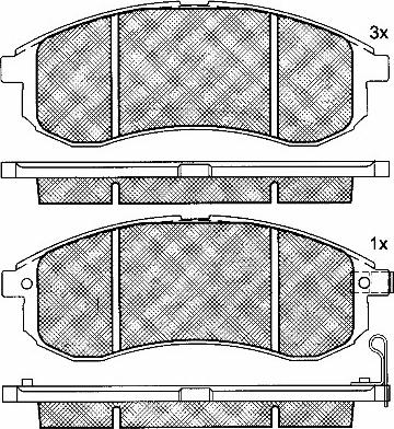 BSF 10929 - Bremžu uzliku kompl., Disku bremzes www.autospares.lv