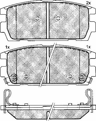 BSF 10924 - Bremžu uzliku kompl., Disku bremzes autospares.lv