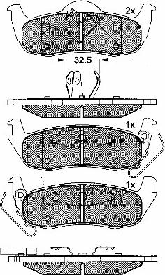 BSF 10926 - Bremžu uzliku kompl., Disku bremzes www.autospares.lv