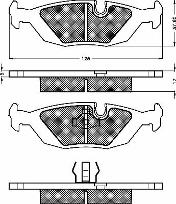 BSF 10459 - Brake Pad Set, disc brake www.autospares.lv