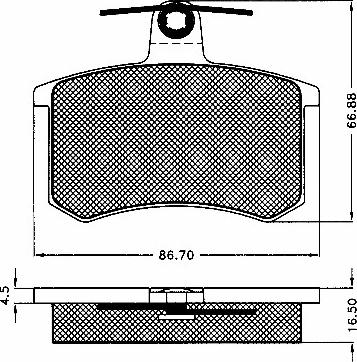 BSF 10453 - Bremžu uzliku kompl., Disku bremzes autospares.lv