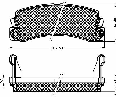 BSF 10468 - Bremžu uzliku kompl., Disku bremzes www.autospares.lv