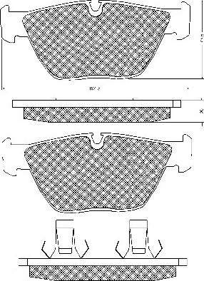 BSF 10410 - Brake Pad Set, disc brake www.autospares.lv