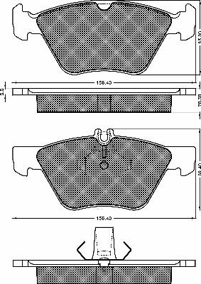 PURRO DFBZ1215 - Bremžu uzliku kompl., Disku bremzes www.autospares.lv