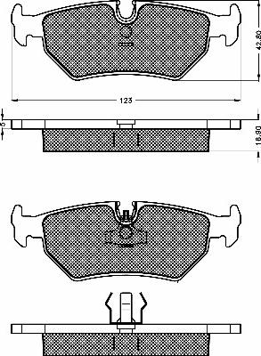 BSF 10484 - Bremžu uzliku kompl., Disku bremzes www.autospares.lv