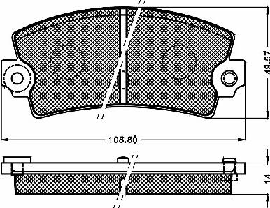 BSF 10439 - Bremžu uzliku kompl., Disku bremzes autospares.lv