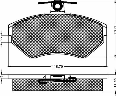 BSF 10424 - Bremžu uzliku kompl., Disku bremzes www.autospares.lv