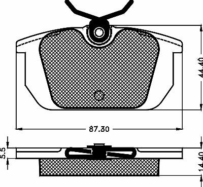 BSF 10470 - Bremžu uzliku kompl., Disku bremzes www.autospares.lv