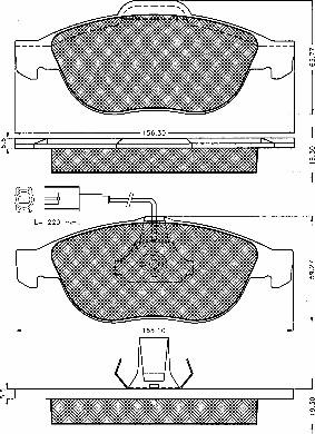 ACDelco AC635381D - Brake Pad Set, disc brake www.autospares.lv