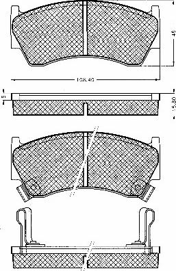 BSF 10558 - Bremžu uzliku kompl., Disku bremzes www.autospares.lv