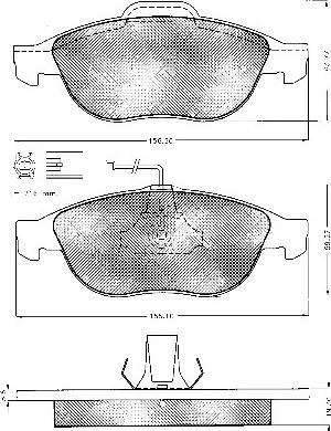 BSF 10584 - Brake Pad Set, disc brake www.autospares.lv