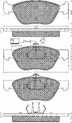 BSF 10585 - Brake Pad Set, disc brake www.autospares.lv