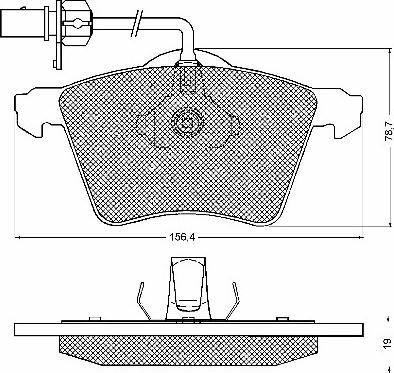 BSF 10583 - Тормозные колодки, дисковые, комплект www.autospares.lv