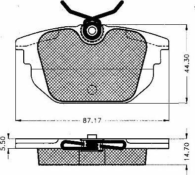 BSF 10530 - Bremžu uzliku kompl., Disku bremzes www.autospares.lv