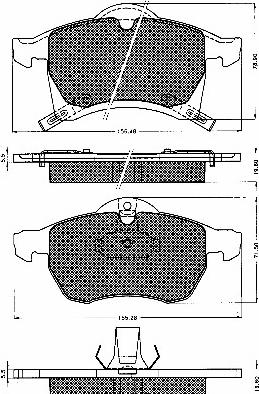 BSF 10533 - Bremžu uzliku kompl., Disku bremzes autospares.lv